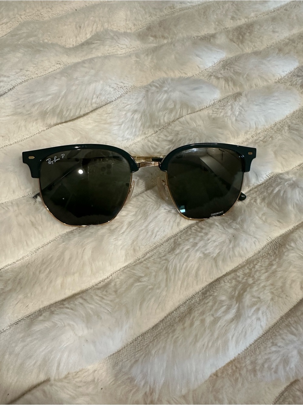 Ray-Ban New Clubmaster RB4416 Chromance Polarized Sunglasses 6655/G4